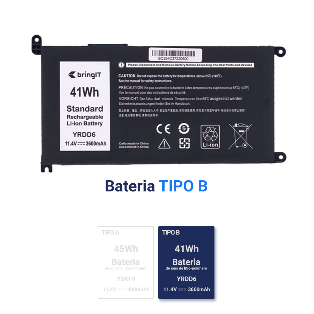 Bateria para Notebook Dell Inspiron 3583 YRDD6