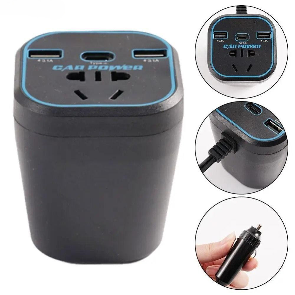Inversor Montado Em Veículo SHENGDA , Conversor De Energia Multifuncional Para Carro 12V24V , Carregador Rápido DDLX