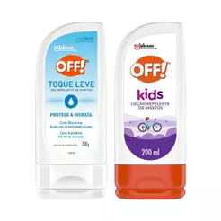 Kit Repelente OFF! Gel Sem Perfume Toque Leve 200g + Loção Kids 200ml