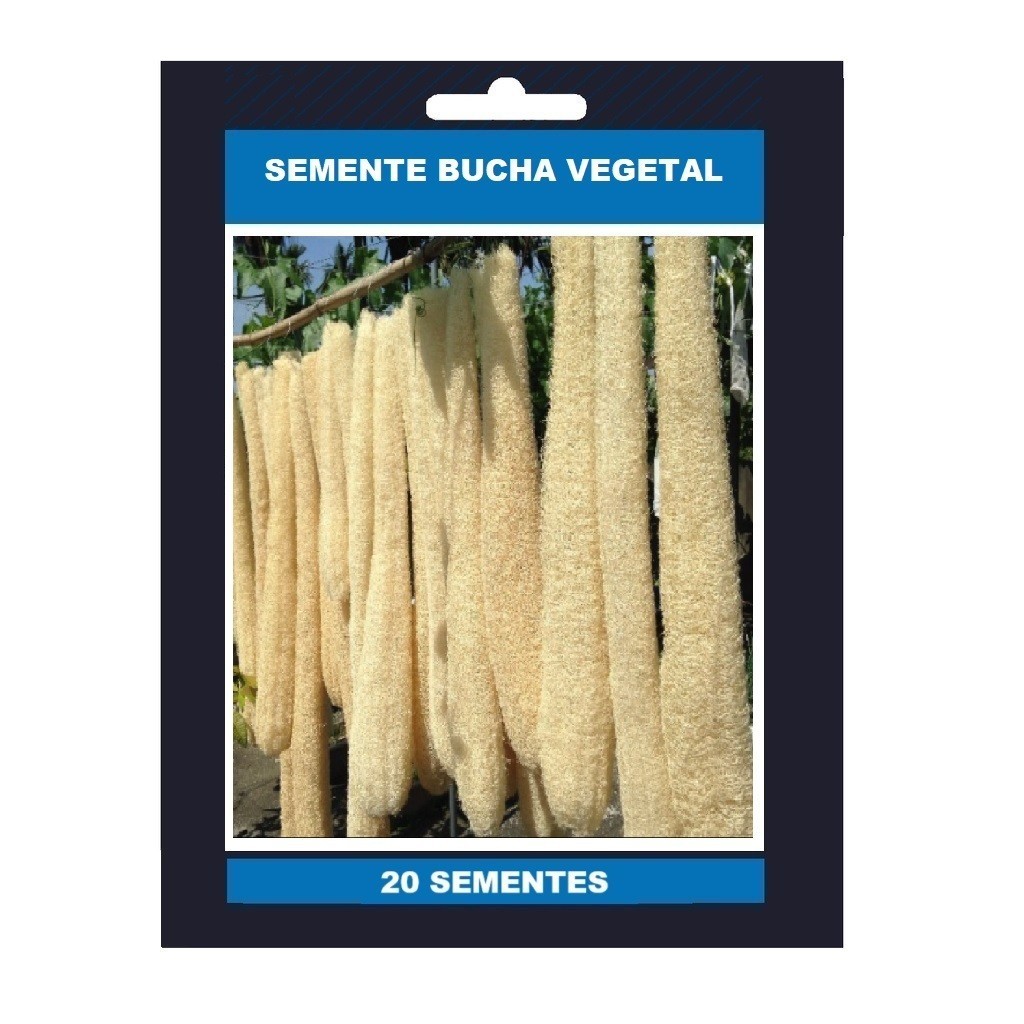 20 Sementes Bucha Vegetal Gigante Redonda para Plantio - Semente Esponja para Banho