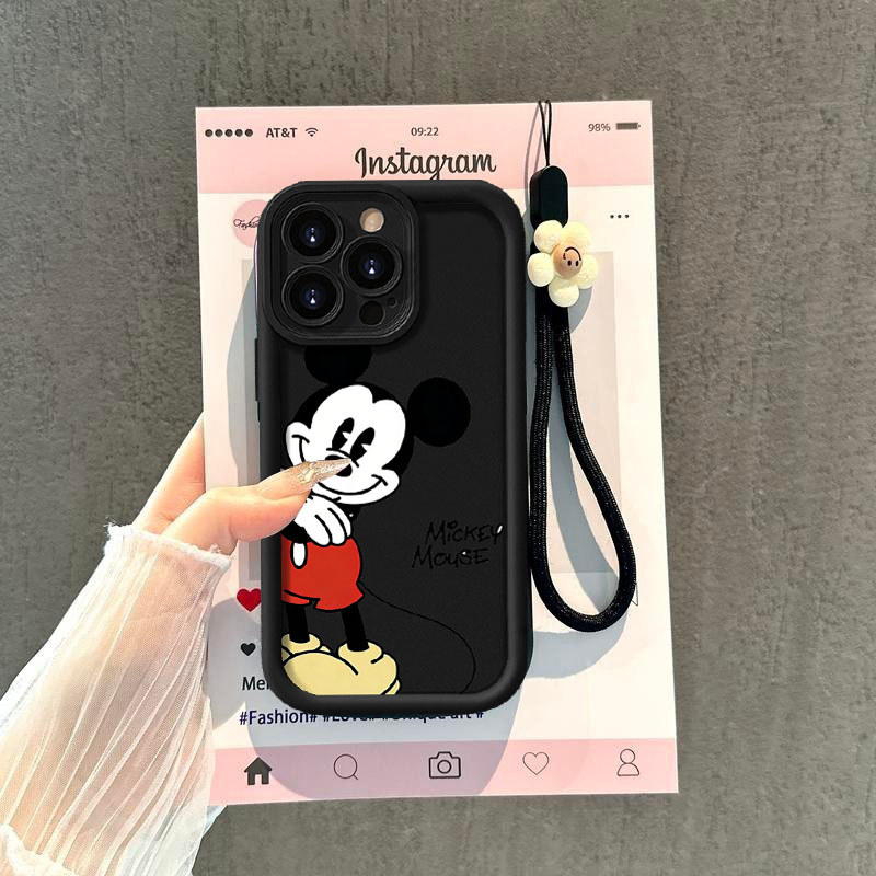 Adequado Para Samsung S24 Plus S23 FE S20 S23 Ultra S21 S25 S22 A17 A16 A06 A07 A15 A05 A55 Bonito Mickey Casal Caso De 