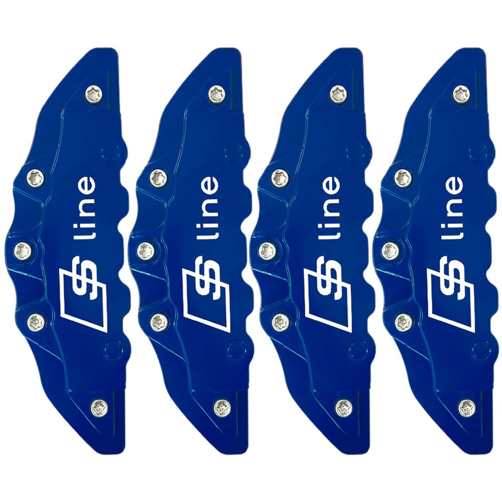 Kit 4 Capas Pinça Freio Azul - Sline A3 A4 Sportback Aro15+