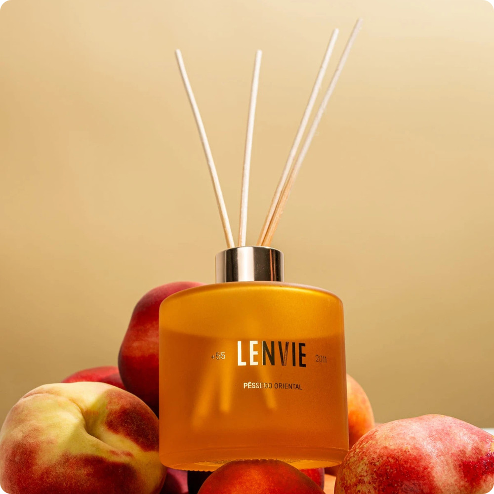 Difusor De Perfume Pêssego Oriental 200Ml Elementos Lenvie — imagem 2 de 2
