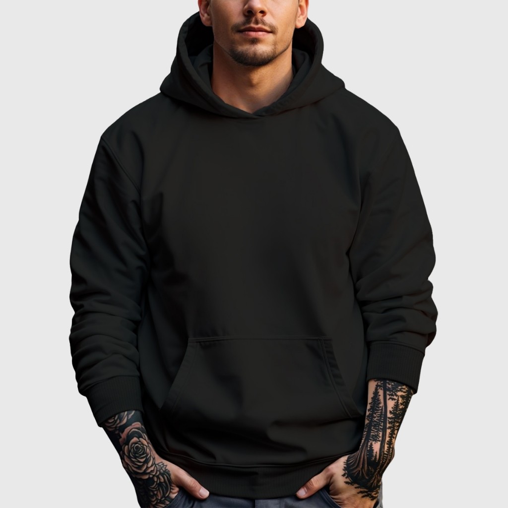 Moletom Canguru Masculino com Capuz Flanelado Blusa de Frio Confortável Qualidade