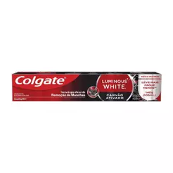 Creme Dental Colgate Luminous White 140gr Carvao Ativo Especial