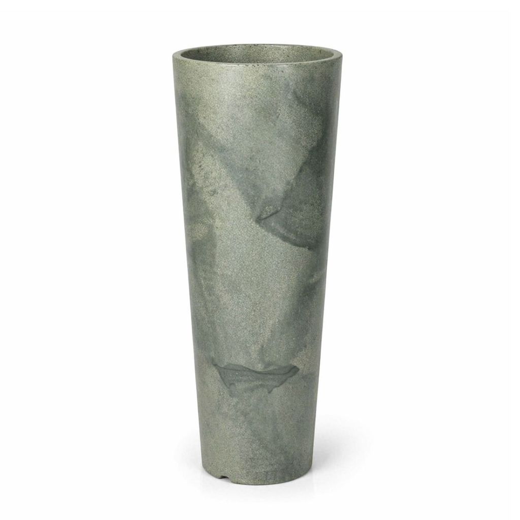 Vaso Luxo Planta Sala Coluna Ibiza Cone G Decorativo Liso