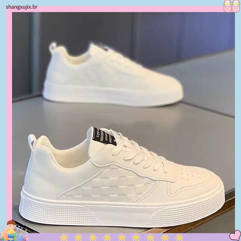 kit tênis infantil masculino tênis infantil masculino Sapatos masculinos de outono, novos sapatinhos brancos respiráve