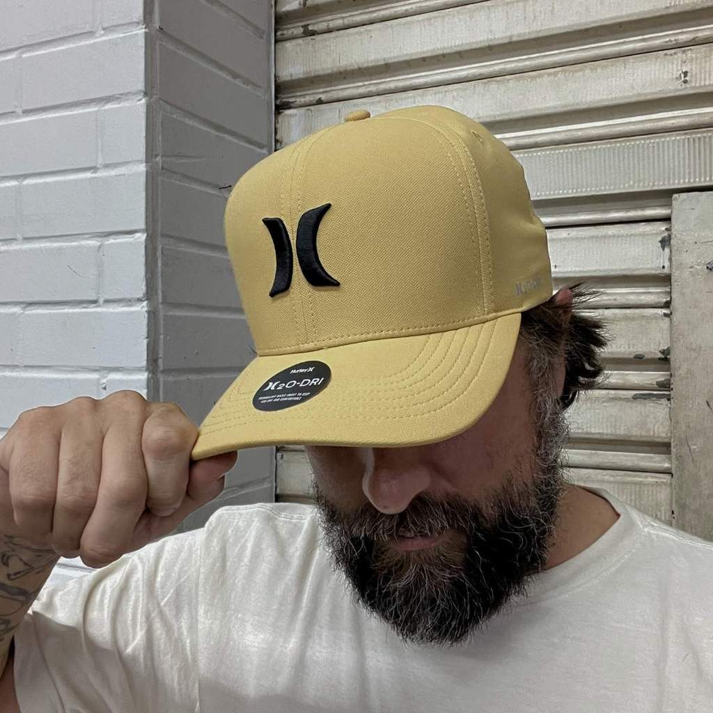 Boné Hurley Snapback Icon H2O-DRI Bege HYAC0105823