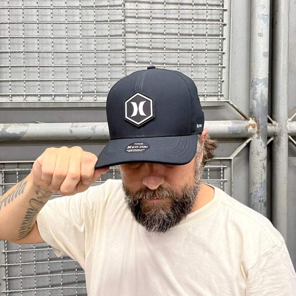 Boné Hurley Snapback Hexa H2O-DRI Preto HYAC0105880