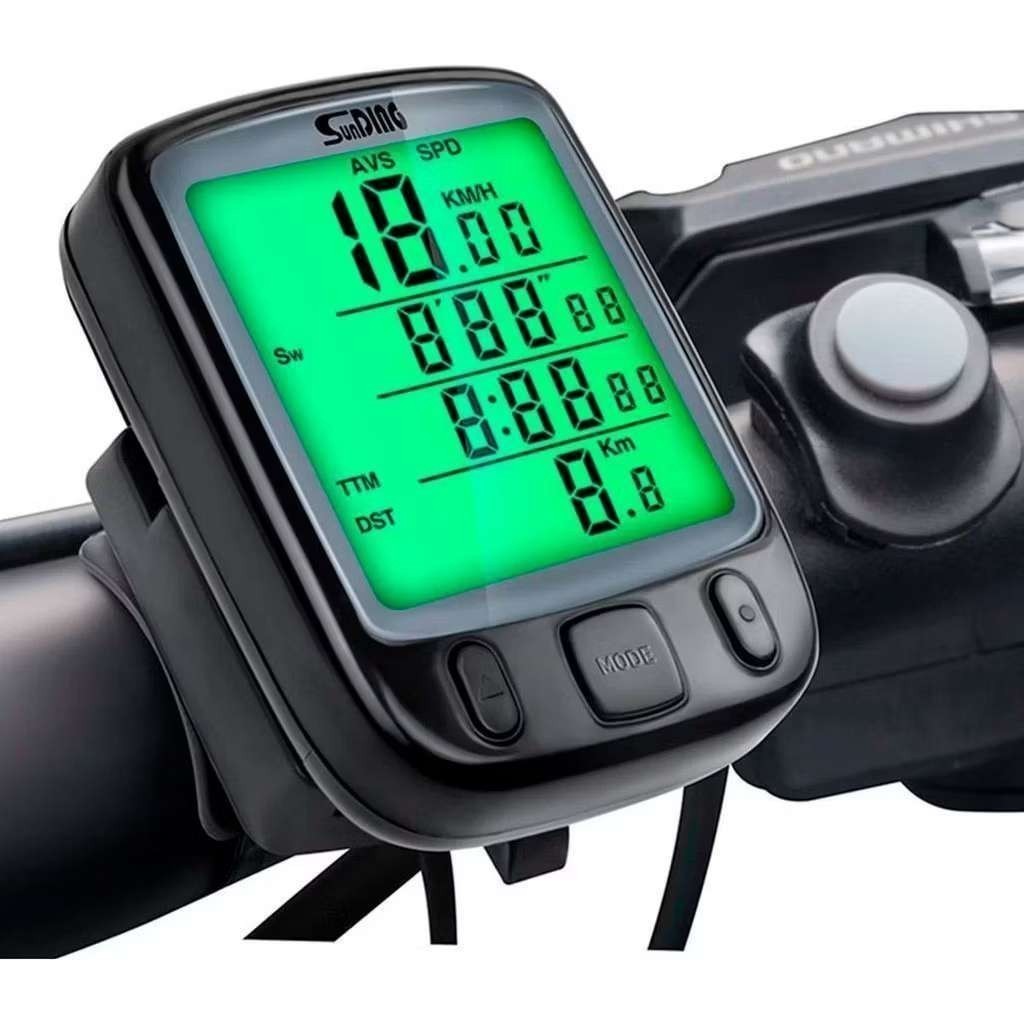 Ciclocomputador Velocímetro Com Luz Noturna Bike Bicicleta Sem Fio Prova D'água