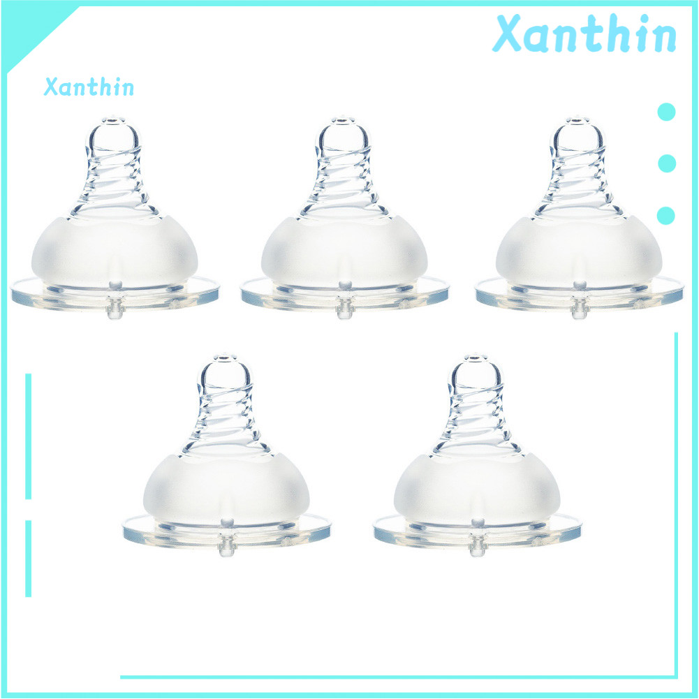 5 Pçs Bebê Silicone Pescoço Largo Espiral Mamilo Chupeta Tetina Manequim Alimentação