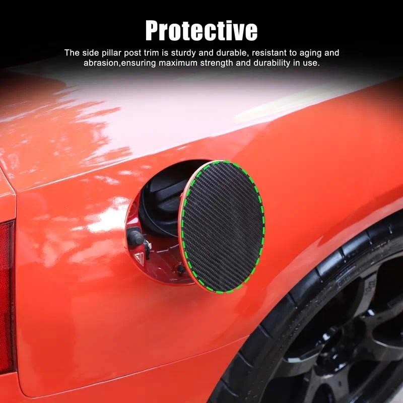 Para Nissan GTR R35 Tampa Do Tanque De Combustível Adesivo Automóvel Decoração Fibra De Carbono Real 1 Pçs 2008-2016