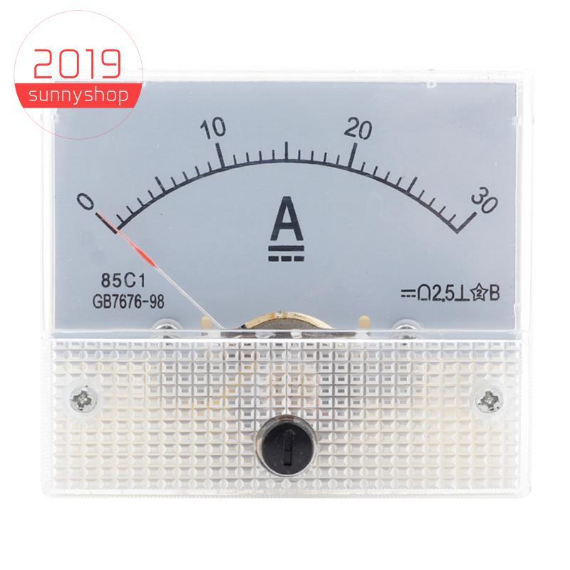 [Bestseller S] 1 PCS DC Voltímetro Ponteiro Cabeça Branco ABS Analógico Amperímetro Painel Medidor