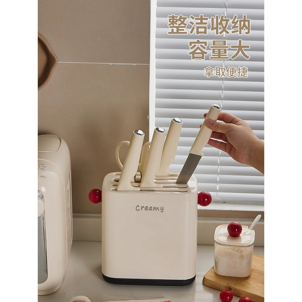 Dopamina faca de cozinha rack prateleira faca cozinha rack dreno doméstico bancada faca cozinha rack armazenamento multi