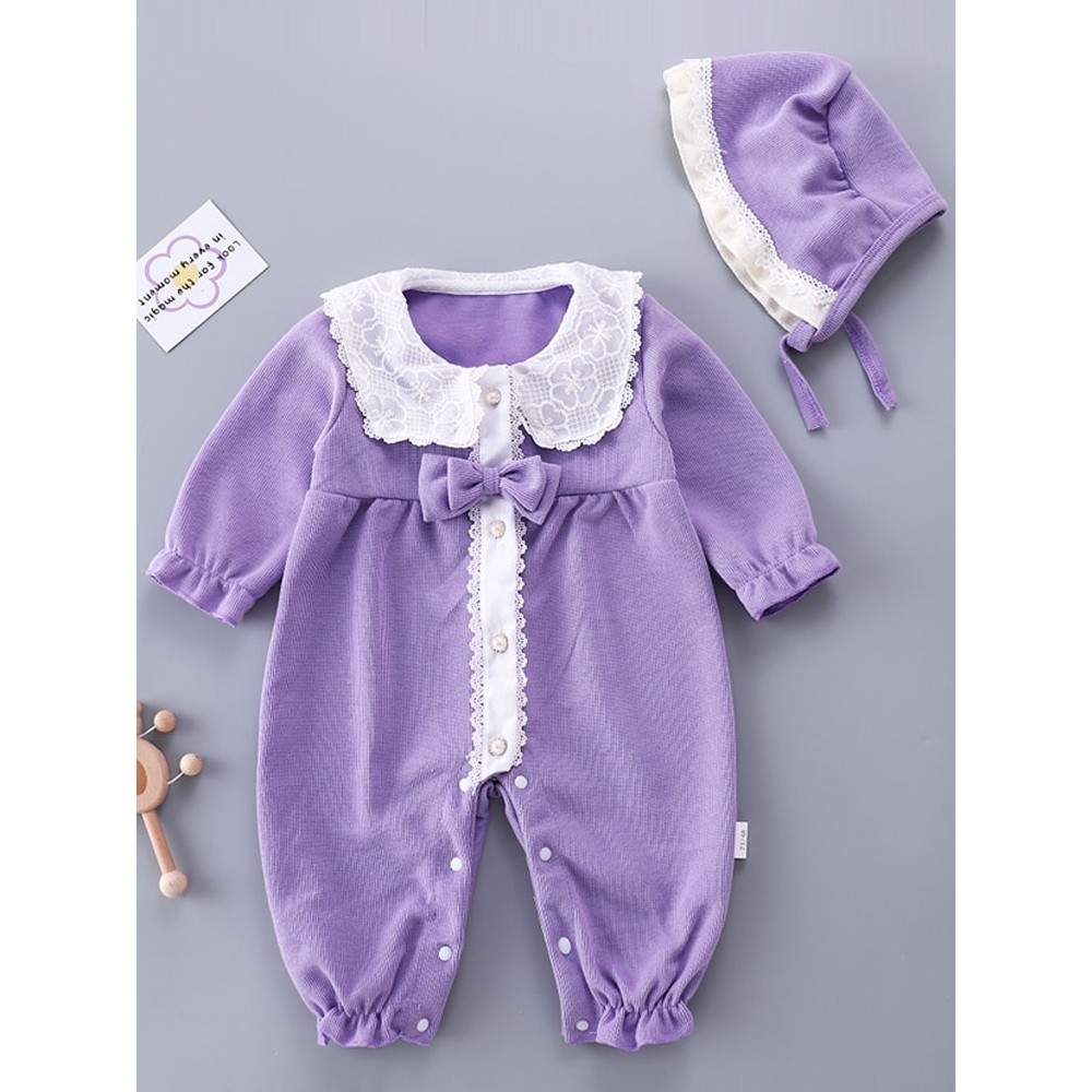 Roupas infantis primavera outono cuecas de manga comprida bebê macacão bebê menina macacão primavera menina princesa mod
