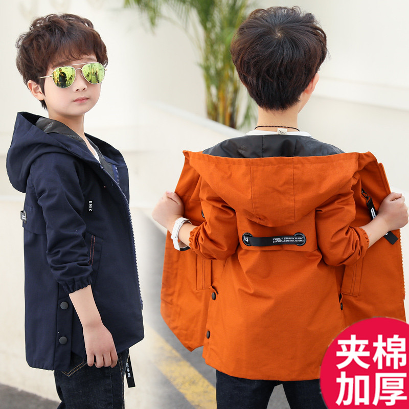 Roupas para meninos roupas de inverno jaqueta 2025 novo estilo infantil estilo ocidental médio grande roupas infantis de