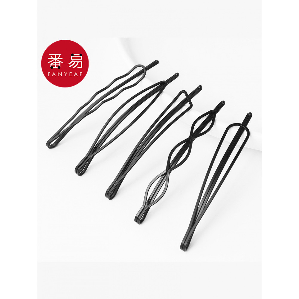 Grampo de cabelo/grampo plano A1pq801-grampo plano preto grampo de cabelo franja lateral grampo de cabelo cabeça traseir