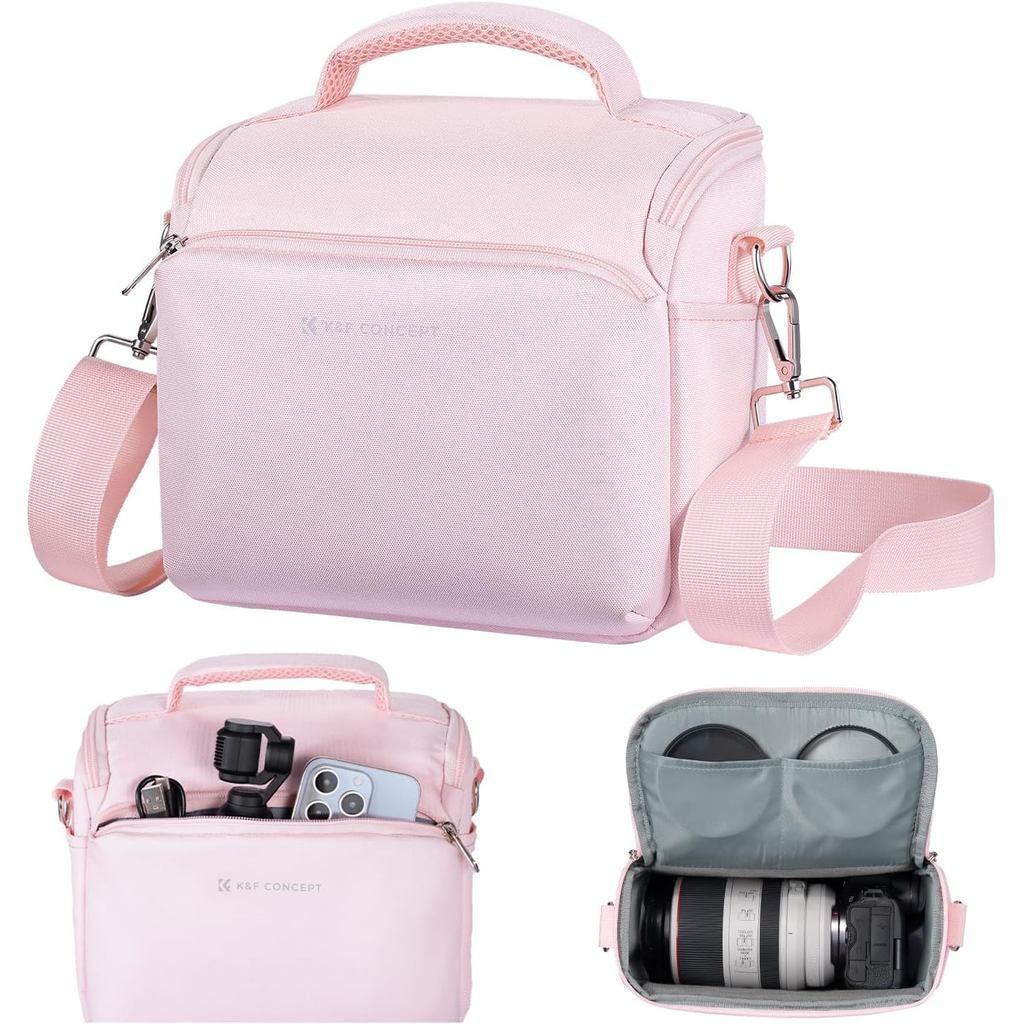 Bolsa transversal para câmera K&FCCONCEPT, adequada para câmeras SLR/câmeras digitais SLR, uma bolsa de ombro compacta e