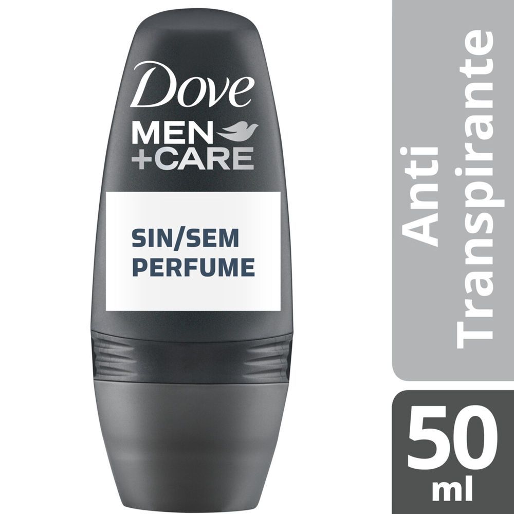 Desodorante Roll-on Men+Care Sem Perfume Pele Sensível 48h Dove 50ml