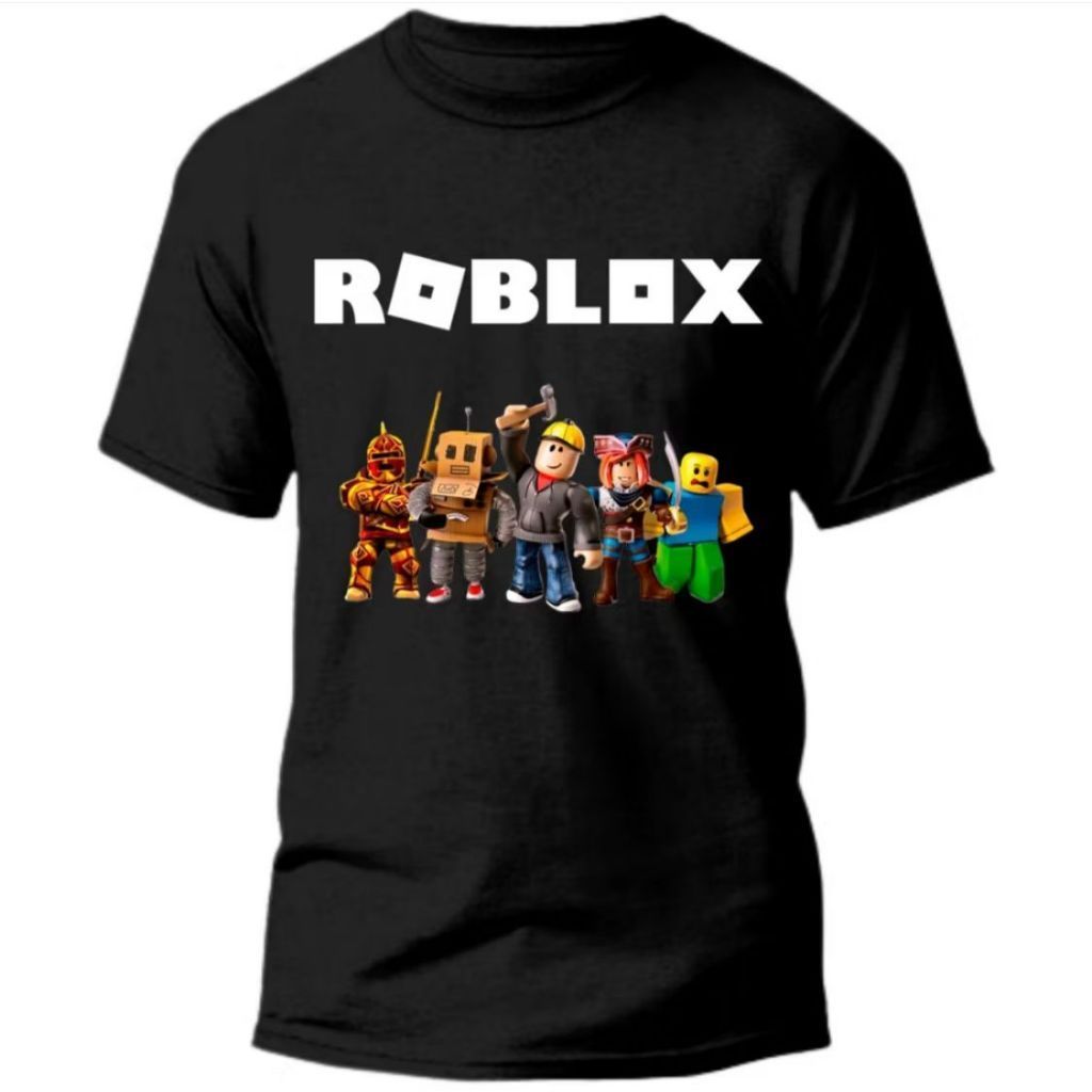 Camiseta Infantil Juvenil Adulto Roblox Camisa 100% Algodão Promoção