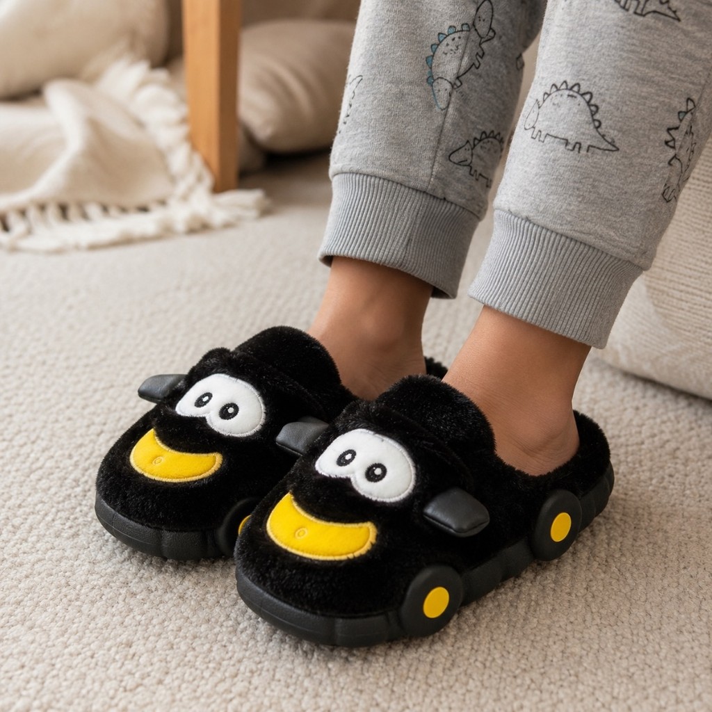 Detalhes do Chinelo Pantufa Infantil Carrinho Rodinhas Solado Nuvem Ref 43079-13