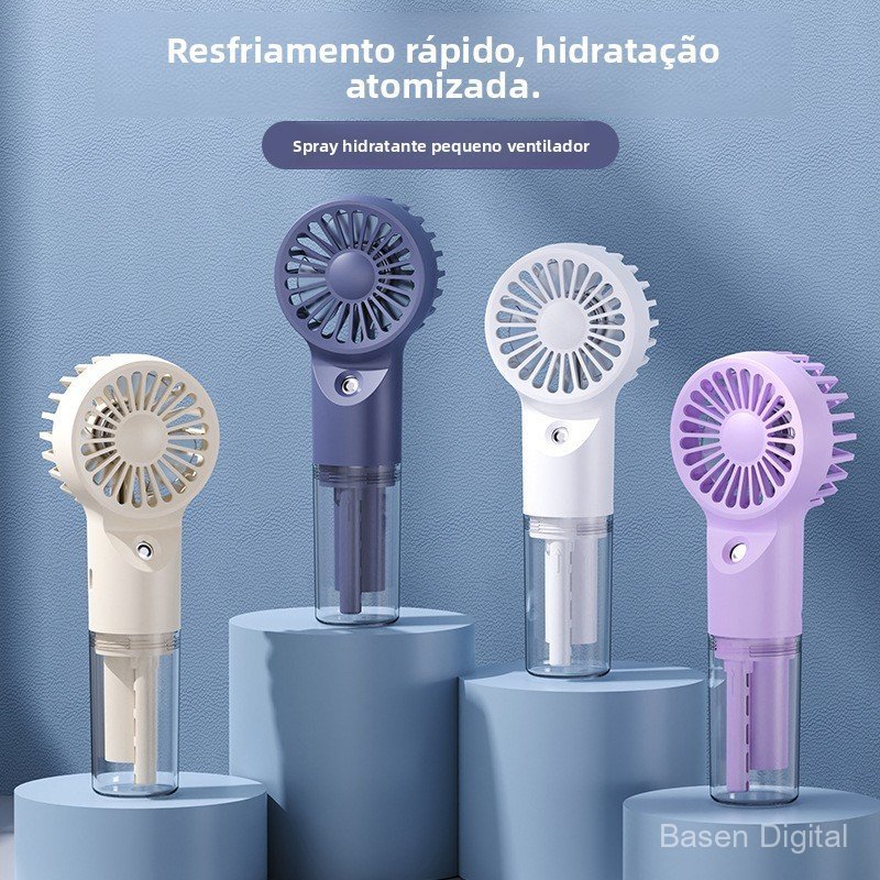 Mini ventilador com bateria embutida, ventilador USB, ventilador portátil para pessoas preguiçosas, ventilador de mão pa