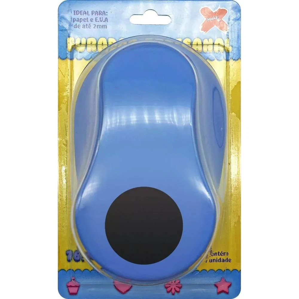 Furador Circulo 76mm (7,6cm) Papel Eva Scrapbook - Make+