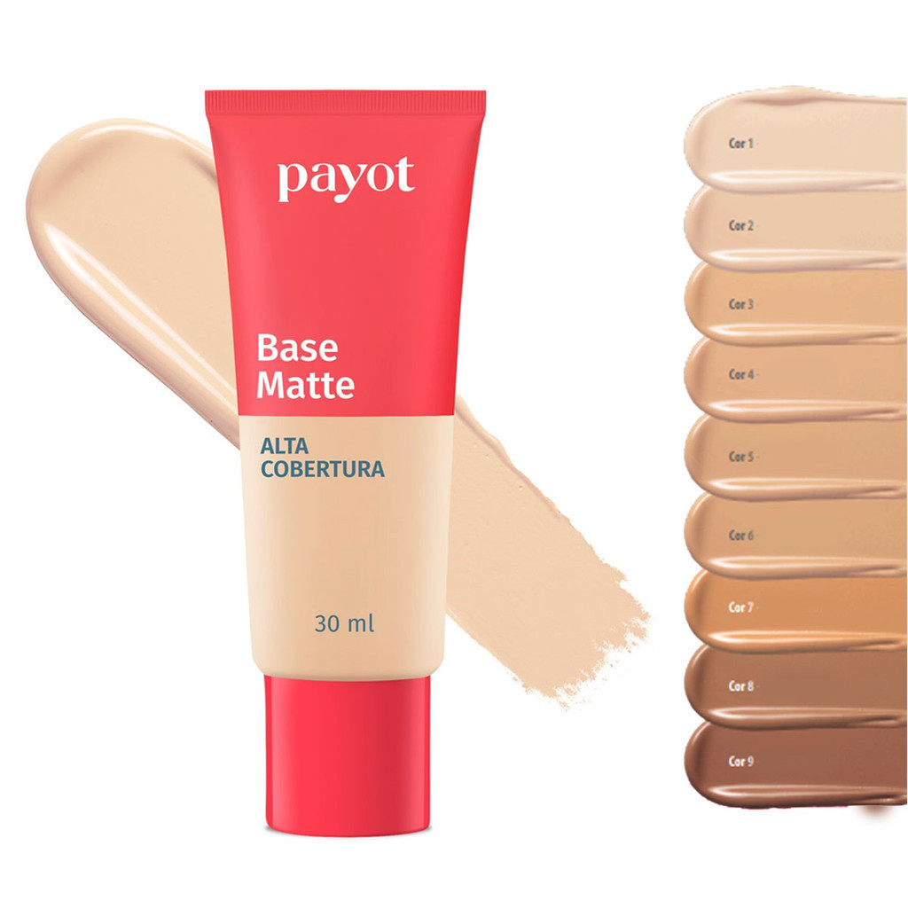 Base Matte Payot Chérie 30ml – Longa Duração e Acabamento Natural Alta Cobertura, Oil Free