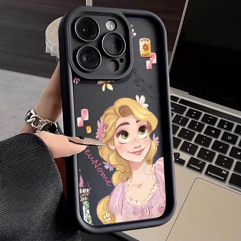 Capinha celular personalizada princesa rapunzel para Xiaomi Redmi 12 13C note 12 10 9 8 11 13 POCO X5 X6 PRO CAPA — imagem 2 de 2
