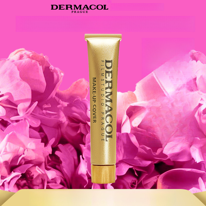 Dermacol Pequeno Tubo De Ouro Corretivo Creme Escondendo Artefato De Tatuagem Base Poderosa Maquiagem Brilho