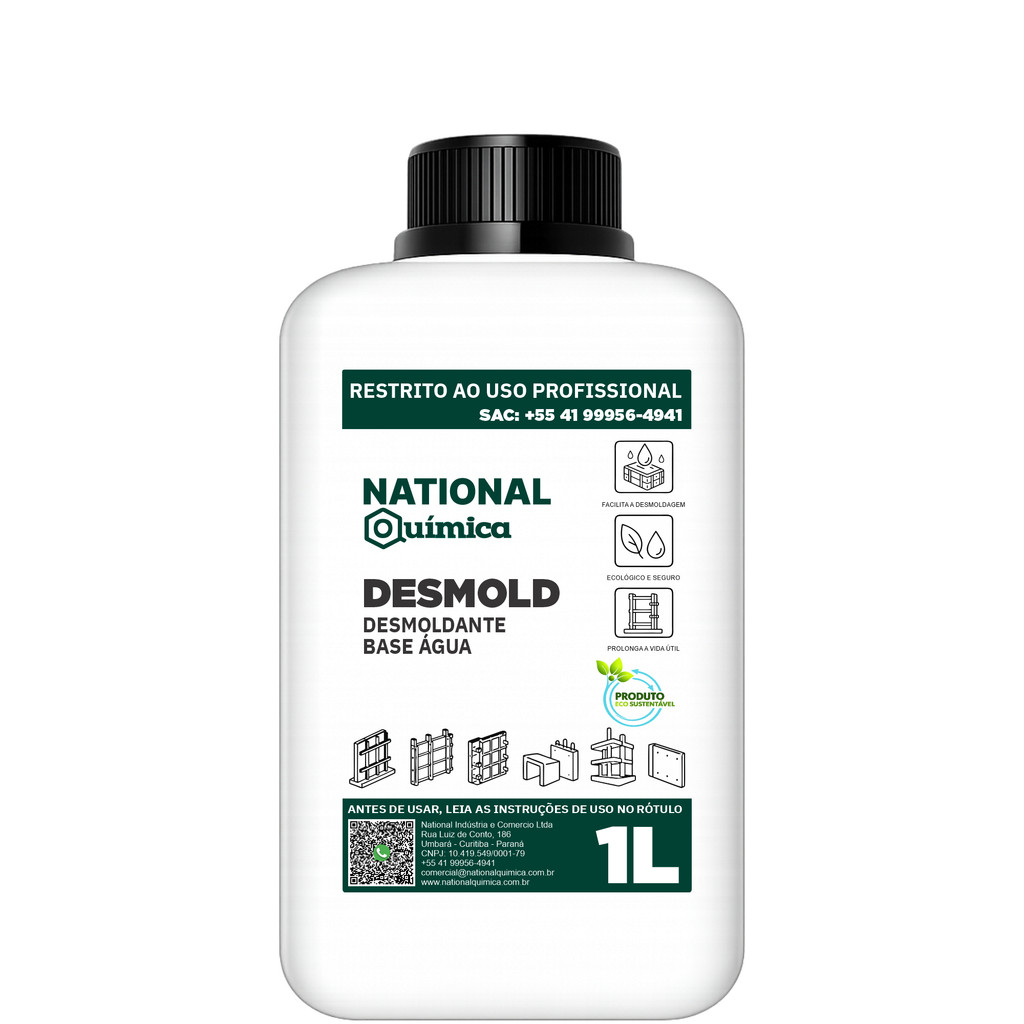 Desmoldante à Base de Água 1 L Desmold National Química