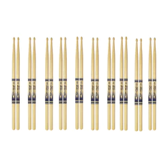 Kit 10 Baqueta de Bateria 5B Nirvana Ecobio Liverpool Ponta De Madeira Cor: Marfim