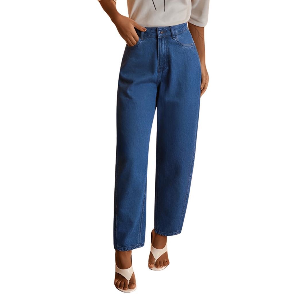 Calça Jeans Feminina Balloon Slim Lunender