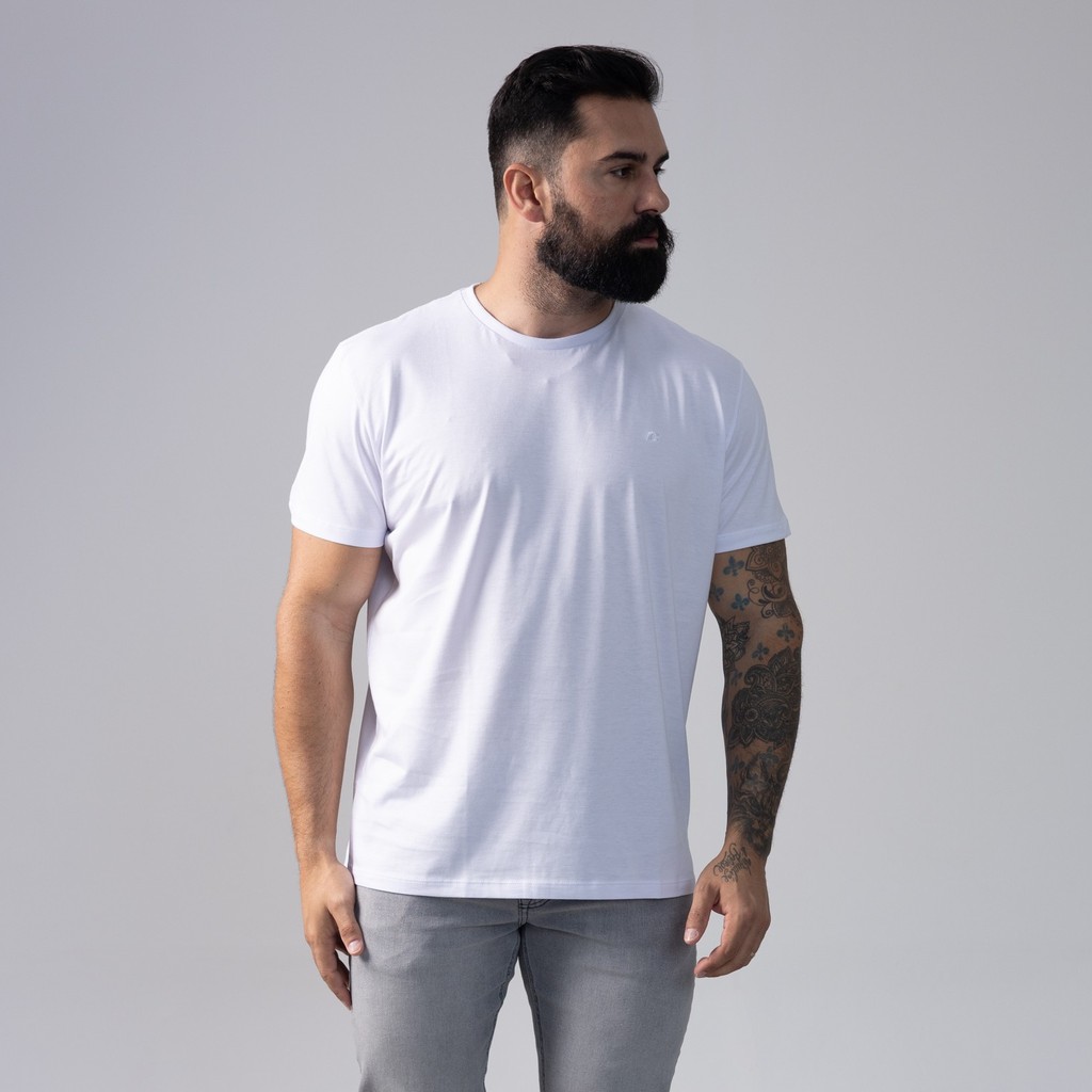 Camiseta Colcci em Algodão Pima Peruano Branca Original