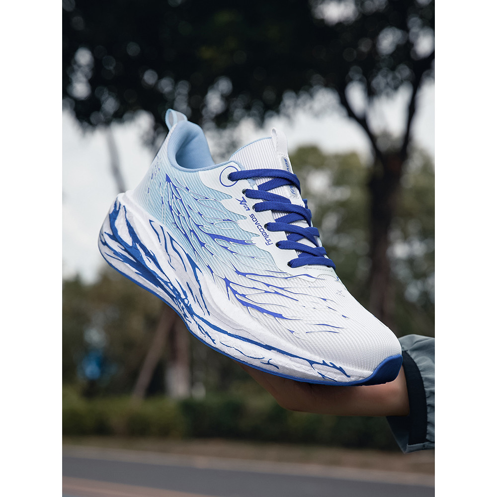 Placa de carbono tênis de corrida masculino primavera verão malha respirável adolescente estudante sapatos esportivos co