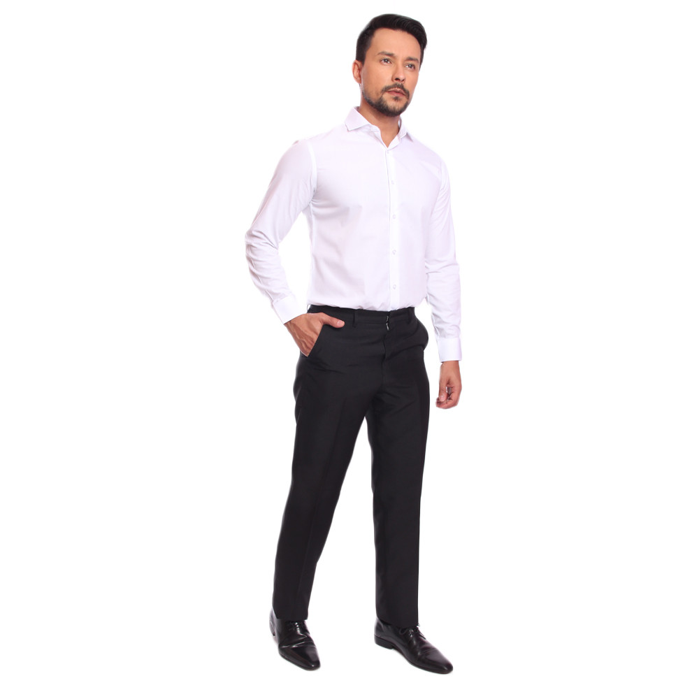 Calça Social Oxford Original Moda Lisa Masculina