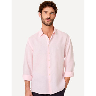 Camisa Dudalina Masculina Slim Tricoline Lisa Rosa em Oferta na Shopee