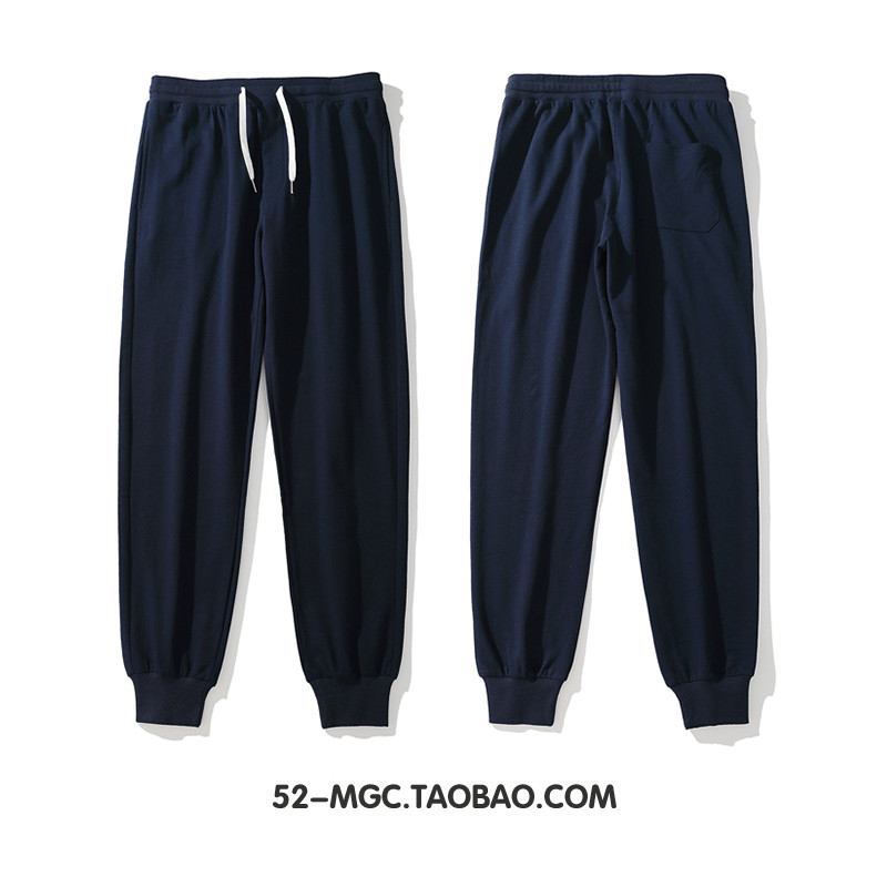 Retro esportes sweatpants algodão calças masculinas esportes calças casuais calças magras tamanho europeu solto casa con