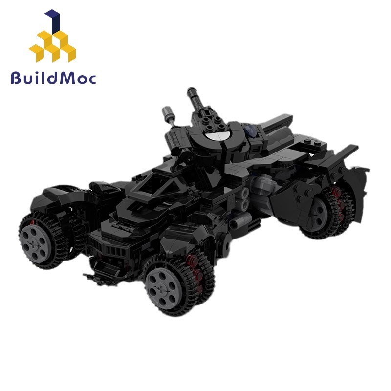 Batman Arkham Knight Batmóvel Modelo Blocos De Construção Montagem Brinquedos Presentes 585 Pcs Tijolos MOC-8024