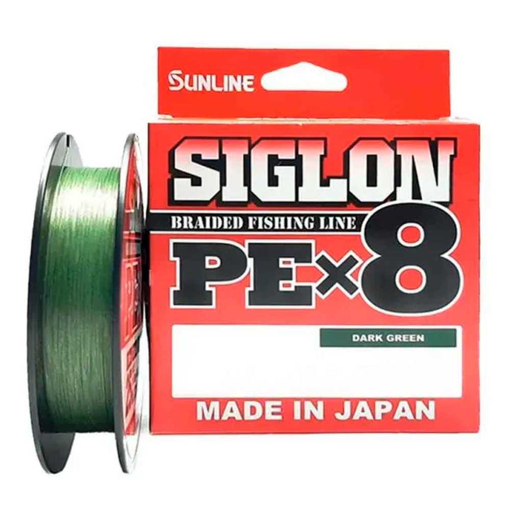 Linha Multifilamento Japonesa Sunline Siglon PE X8 Verde Musgo Original 150M