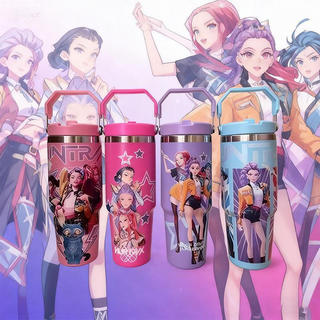 Copo Térmico de Aço Inoxidável de 130oz, Copo Térmico a Vácuo, Copo Anime Ice Overlord, Copo para Apoio de Braço de Carr