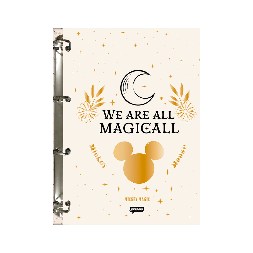 Caderno Argolado Colegial 80 Folhas 90g/m² Mickey- JANDAIA