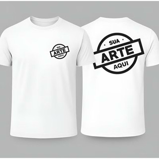 Camiseta Personalizada com Logo Uniforme Evento 100% Algodao