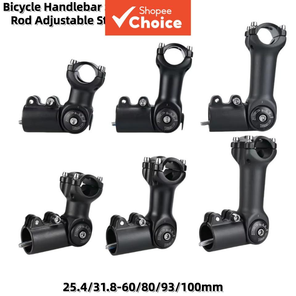 Guidão de Bicicleta GUSTAVO MTB 60/80/93/100mm Ajustável para Mountain Bike e Estrada, Avanço de Mesa 31.8mm/25.4mm