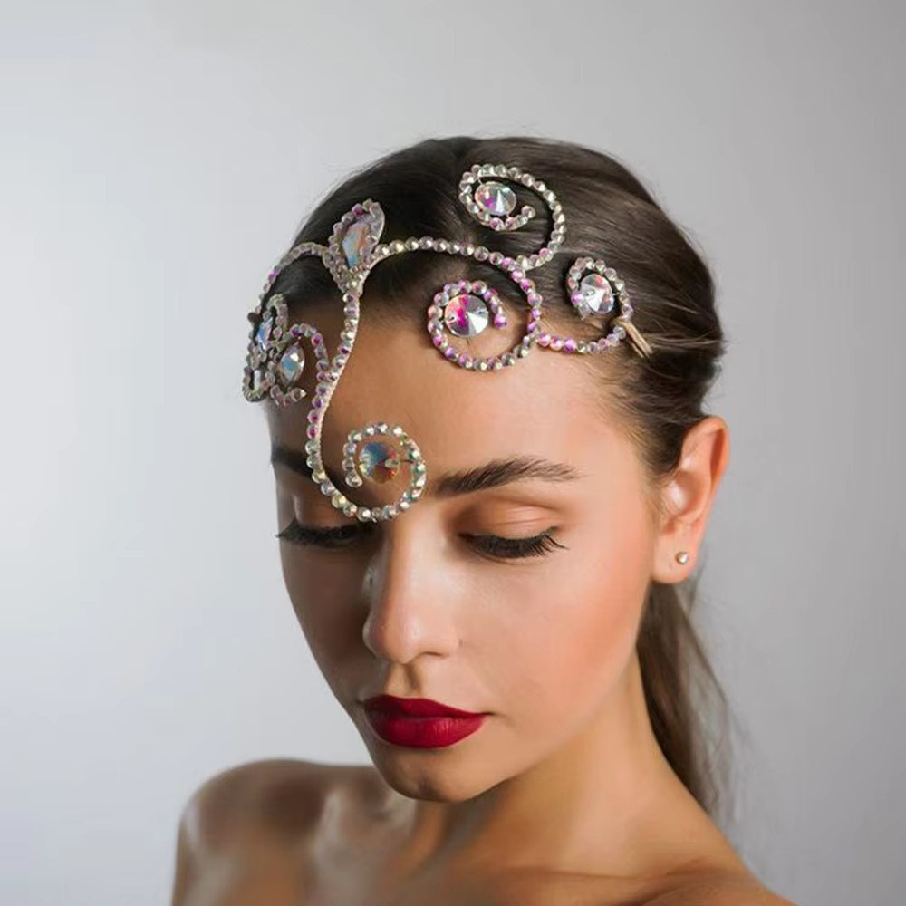 Strass bandana High-End personalidade colorido acessórios de cabelo acessórios exóticos acessórios para o cabelo Headwea