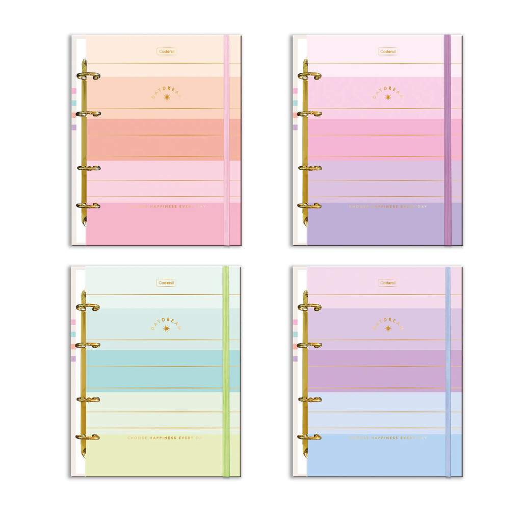 Caderno Colegial Argolado Capa Dura 80 Fls Daydream - CADERSIL