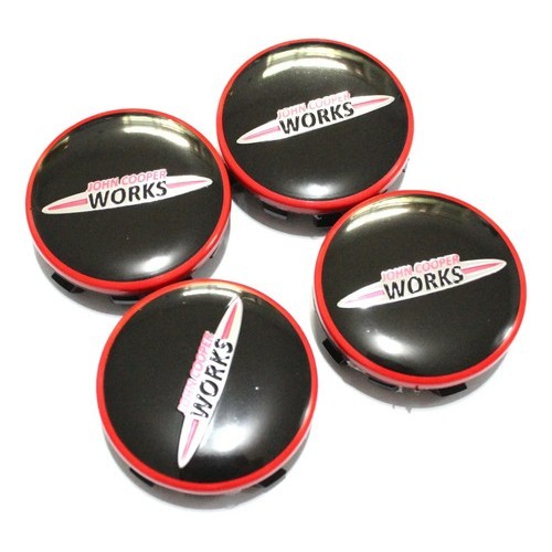 Kit Calotas Roda 56mm Mini John Cooper Works S R56 R57 Pace Preto