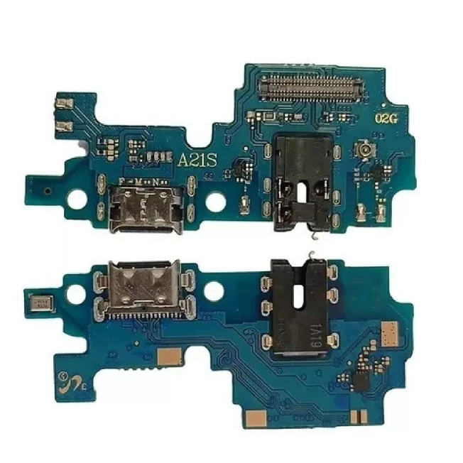 Placa Conector Carga Compatível A21s A217 Com Microfone Conector com Turbo C.I. Carga Rápido