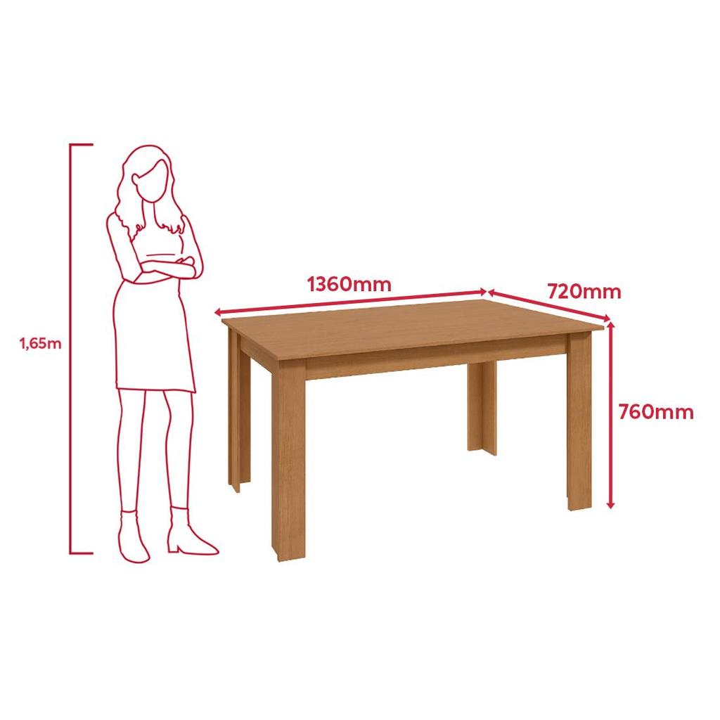 Conjunto Sala de Jantar Mesa Easy Line com 6 Cadeiras Linho Amêndoa · foto 2