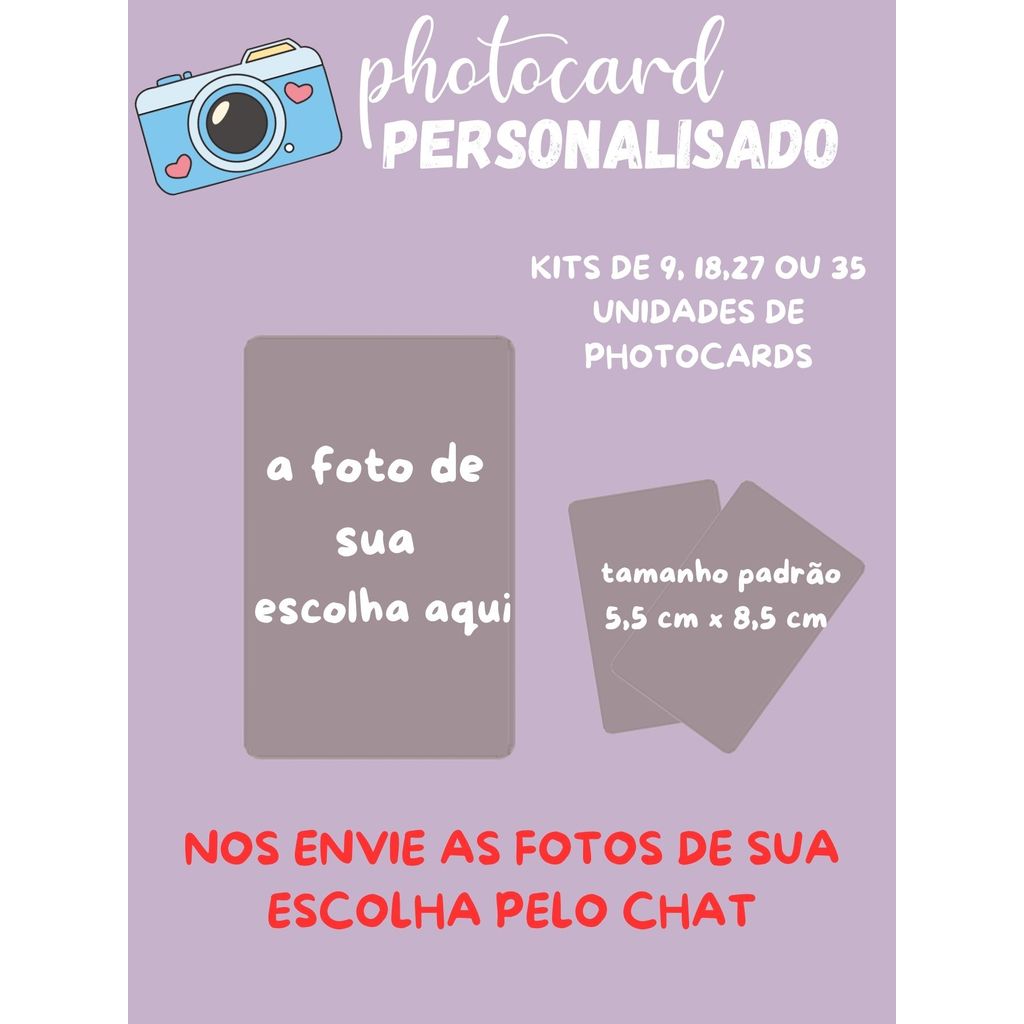 Photocards fotocard personalizados famosos idols kpop 9,18,27 e 36 unidades cartão com foto